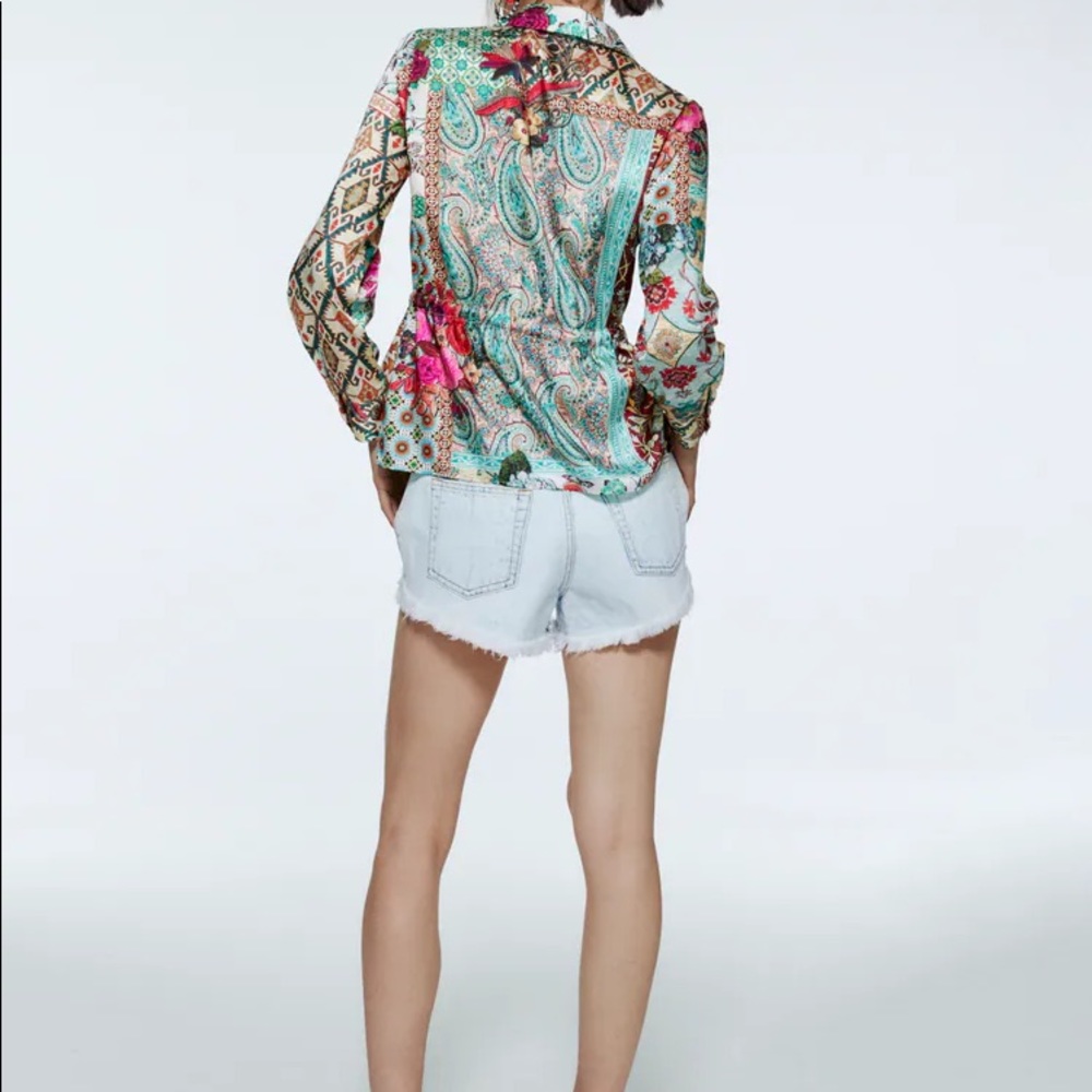 Zara patchwork shirt - Picture 5 of 10